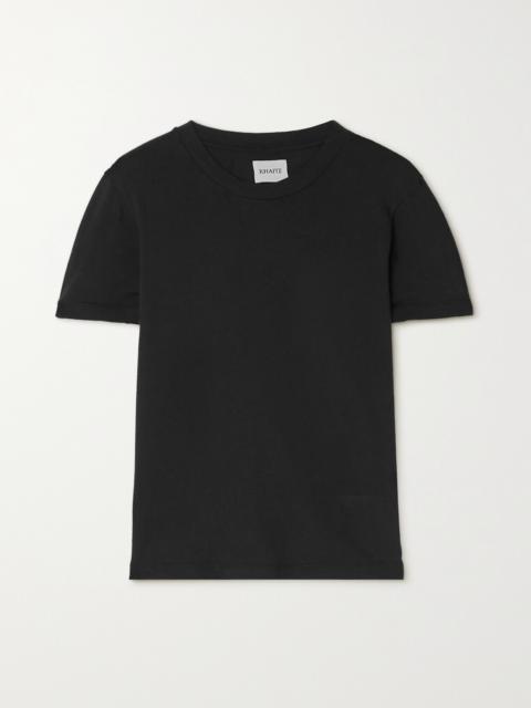 KHAITE Emmylou Cotton-jersey T-shirt