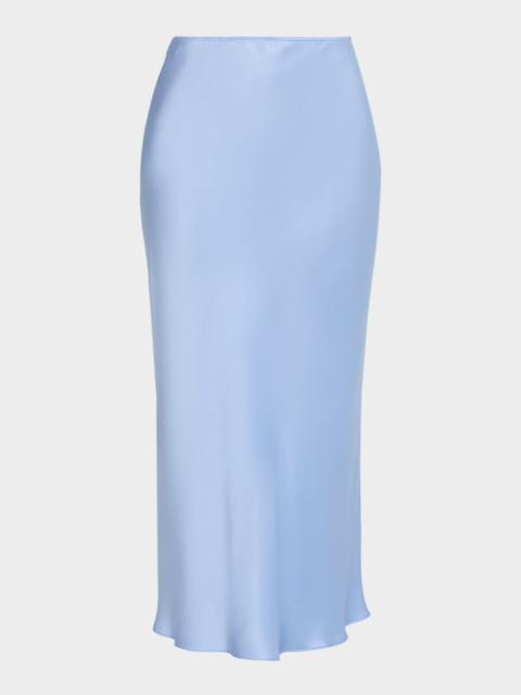 SABLYN Pull-On Silk Charmeuse Slip Skirt