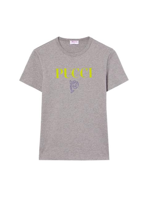 logo-print cotton T-shirt