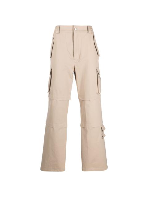 straight-leg cargo trousers