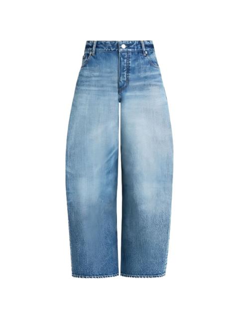 Alaïa Rodeo faded wide-leg jeans