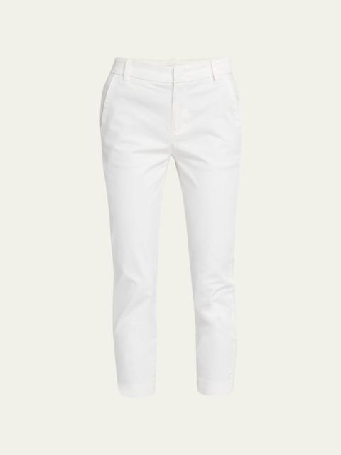 Vince Coin-Pocket Straight-Leg Cropped Chino Pants