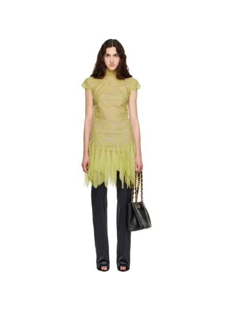 Valentino Green Lace Minidress