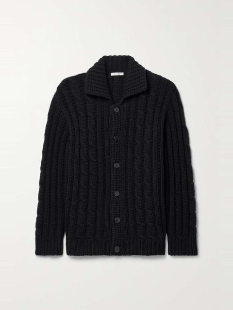 The Row Eleo cable-knit alpaca and yak-blend cardigan
