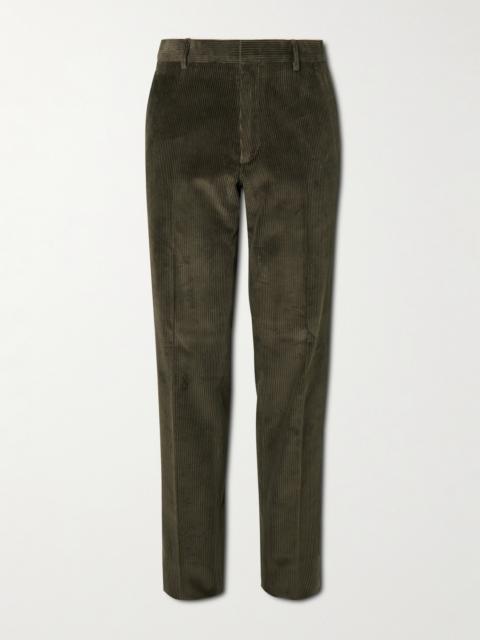 Loro Piana Jarno Straight-Leg Cotton-Corduroy Trousers