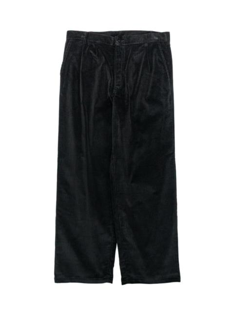 The Real McCoys MP25105 Double-Pleat Corduroy Trousers Black