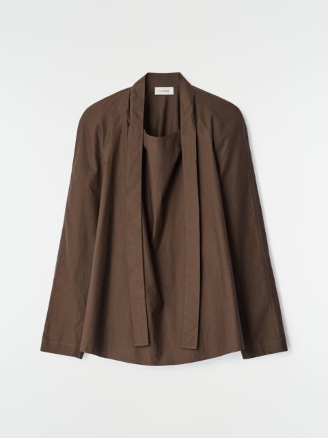 Lemaire ASCOT BLOUSE IN WASHED COTTON SILK