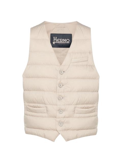 Herno V-neck down gilet