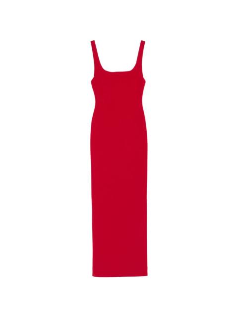 SOLACE LONDON Aneila square-neck maxi dress