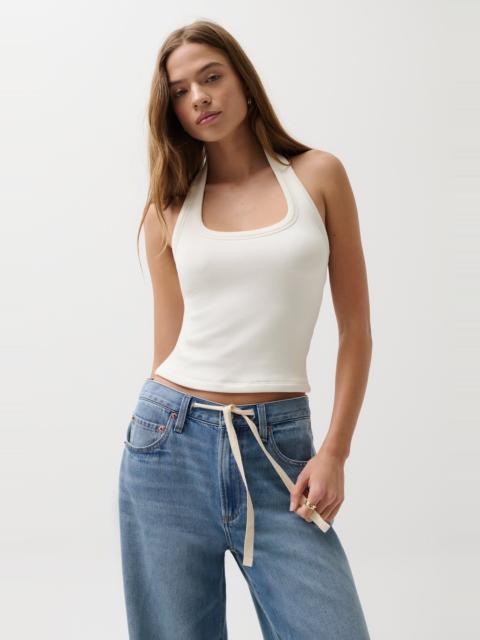 PISTOLA NATTIE MODAL HALTER TOP - SOFT WHITE