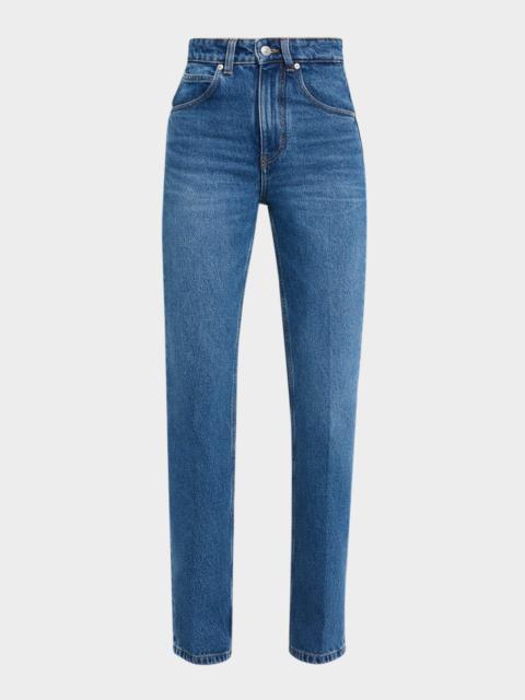 Victoria Beckham Julia High-Rise Straight-Leg Jeans