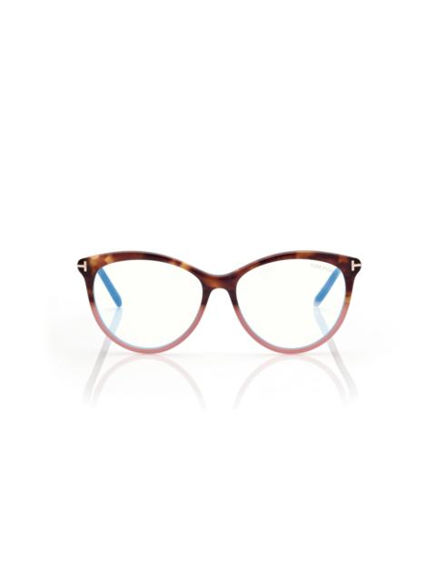 TOM FORD BLUE BLOCK ROUND OPTICALS