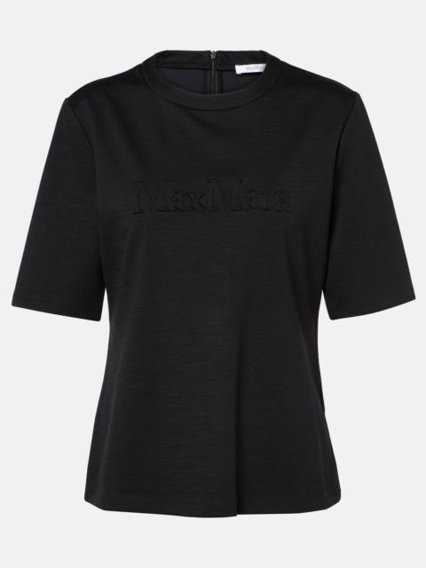 Max Mara Peter embroidered wool T-shirt