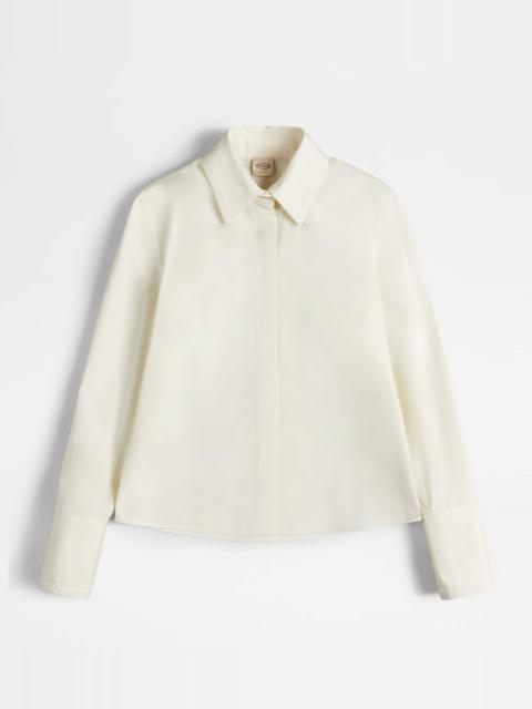 SHIRT IN POPLIN - WHITE