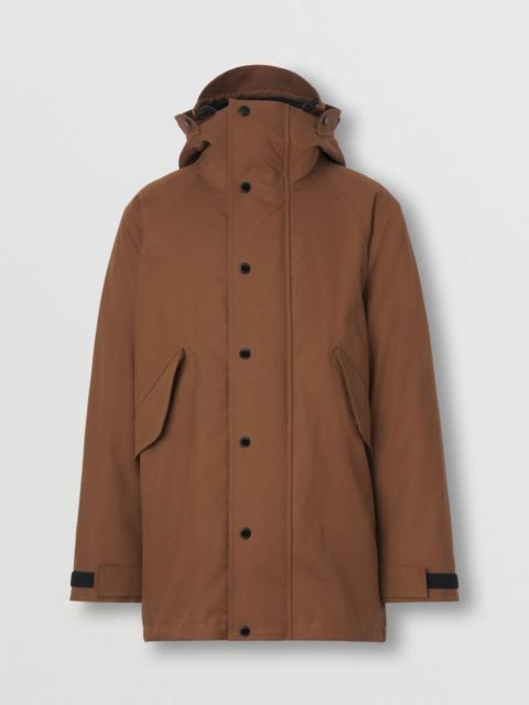 Burberry Cotton Gabardine Parka with Detachable Warmer