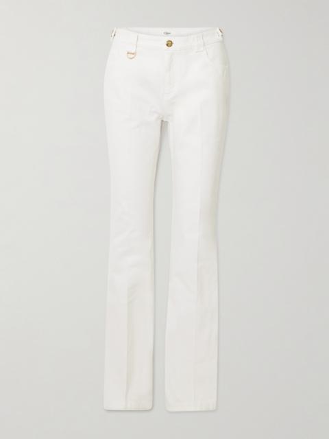 Chloé Embellished Mid-rise Straight-leg Jeans
