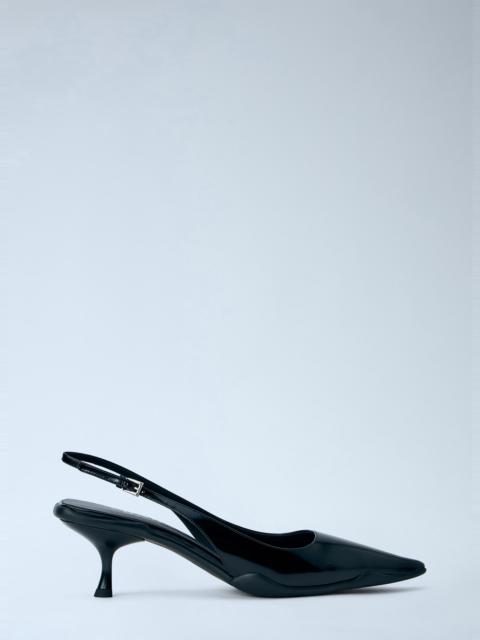 Prada Pointed-Toe Slingback Pumps