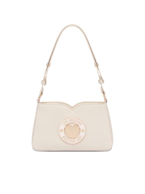 Moschino heart-plaque shoulder bag