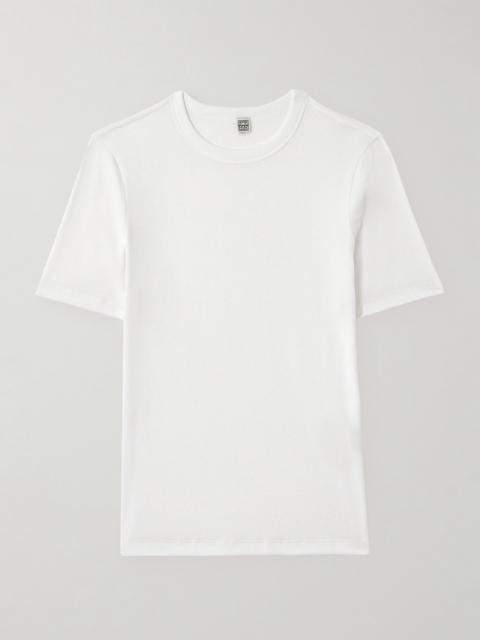 TOTEME Ribbed Stretch-cotton Jersey T-shirt