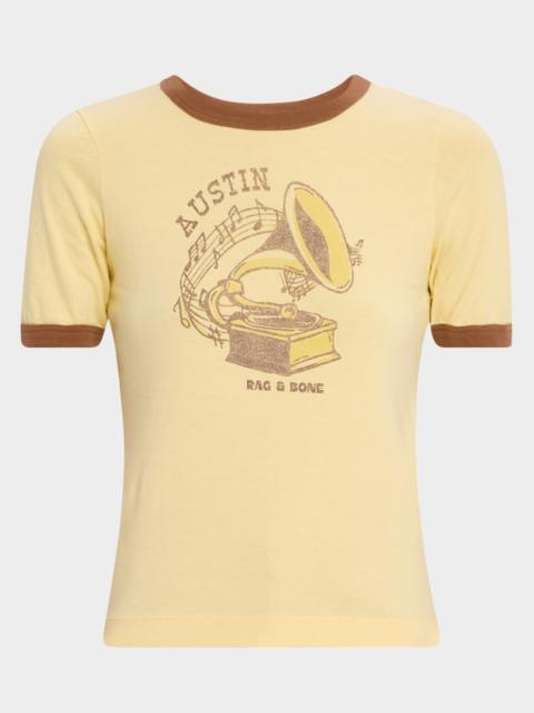 rag & bone Short-Sleeve Austin Ringer Tee