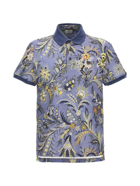 Etro Floral print polo shirt