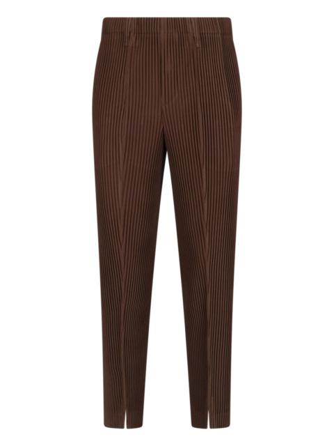 ISSEY MIYAKE PLEATED STRAIGHT TROUSERS