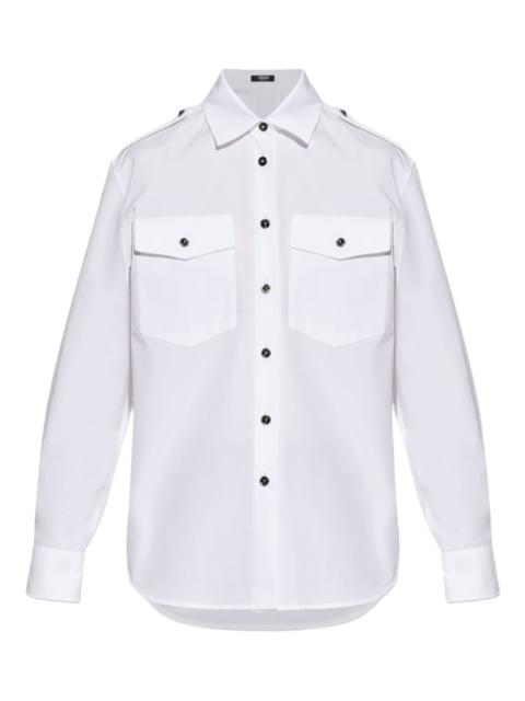 VERSACE flap-pocket buttoned shirt