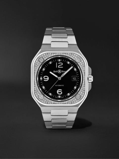 Bell & Ross BR 05 Automatic 40mm Stainless Steel and Diamond Watch, Ref. No. BR05A-BL-STFLD/SST