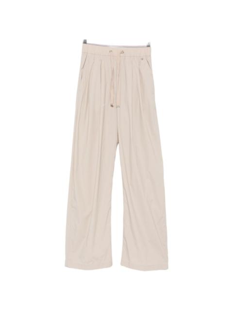 Herno drawstring elasticated-waist trousers