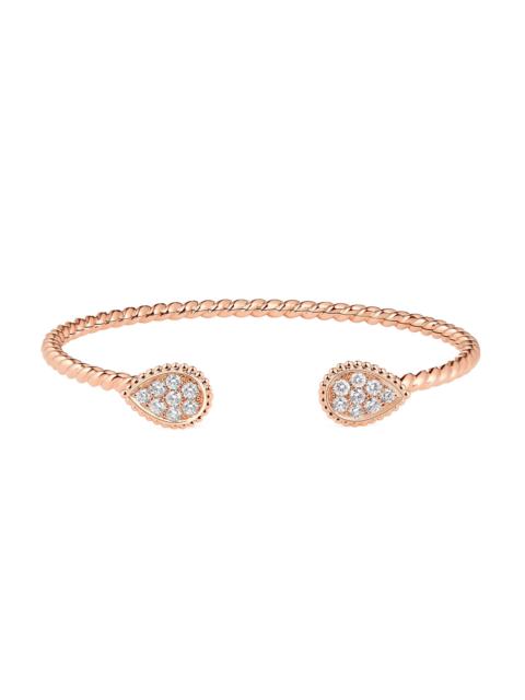Boucheron Women's Serpent Bohème 18K Rose Gold & 0.65 TCW Diamond Cuff Bracelet - Rose Gold