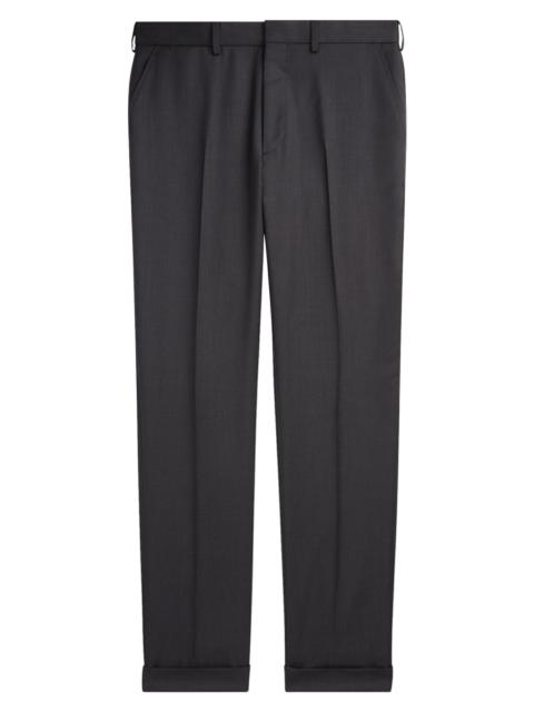Ralph Lauren Men's Greg Flat-Front Wool Pants - Charcoal