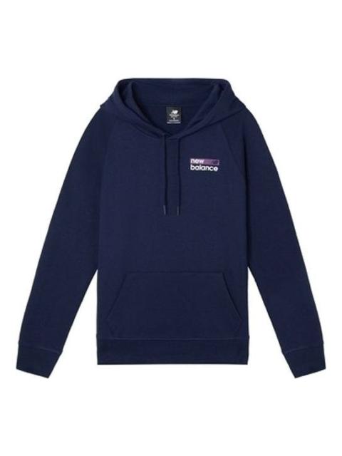 (WMNS) New Balance hooded Casual Pullover Blue WT03802-PGM