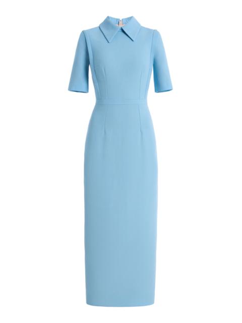EMILIA WICKSTEAD Clotilde Wool Dress light blue