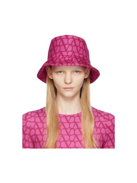 Pink Toile Iconographe Bucket Hat
