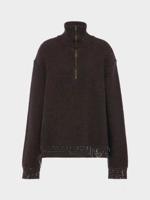 Maison Margiela Wool quarter-zip sweater