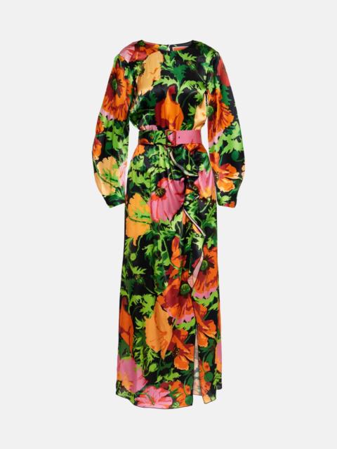 La DoubleJ floral-print belted dress