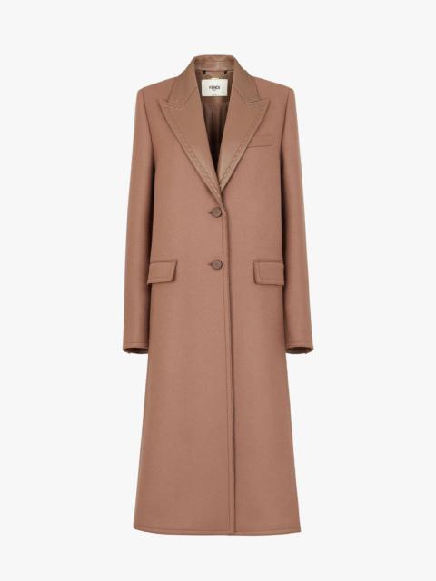FENDI Brown wool coat