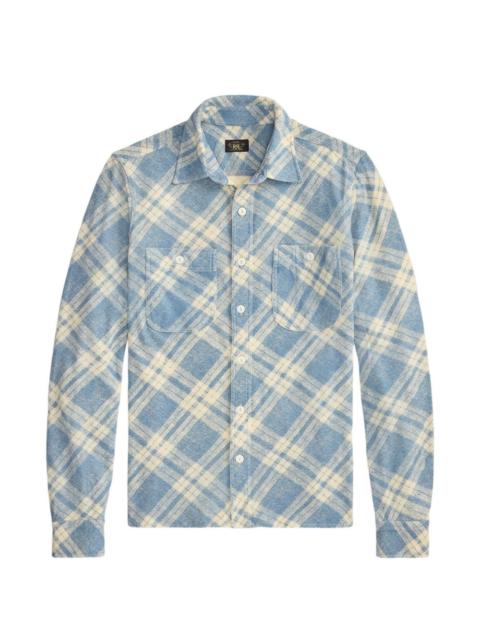 RRL by Ralph Lauren plaid-check long-sleeve shirt