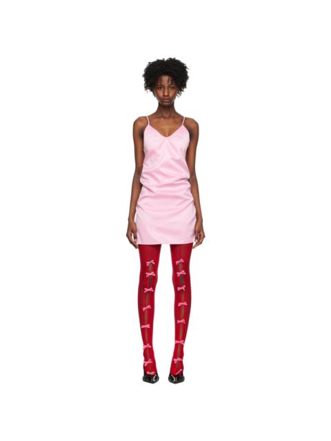 We11done Pink Slip Minidress