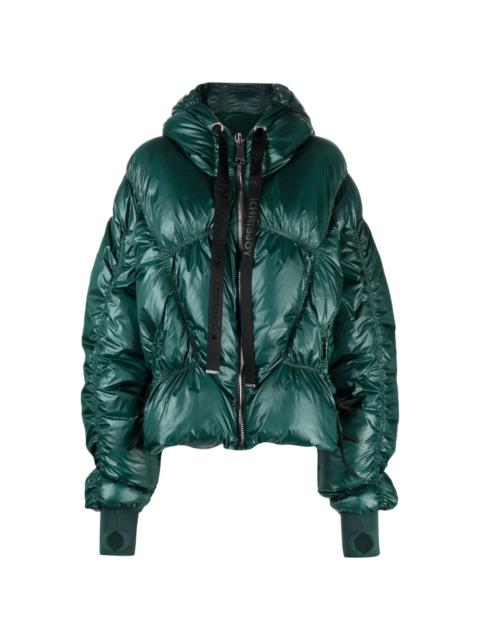 Iconic metallic-effect puffer jacket