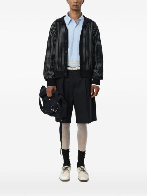 mfpen striped button-up cardigan