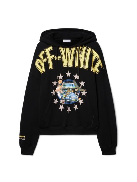 Off-White Black Fresco Arrow Hoodie | REVERSIBLE