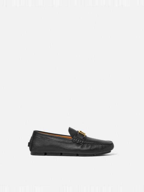 VERSACE Villa Suede Driver Shoes | REVERSIBLE