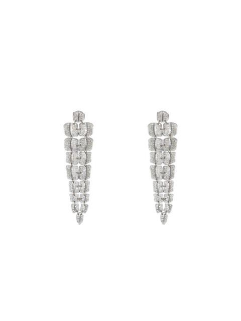 Crystal crocodile earrings