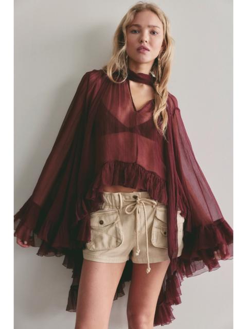 FREE PEOPLE Full Sleeve Frill Top