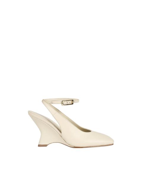 GIABORGHINI square toe ankle strap heeled pumps
