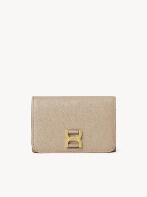 MARCIE COMPACT WALLET IN GRAINED LEATHER