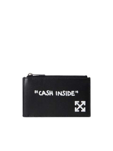 Off-White Jitney Quote card case