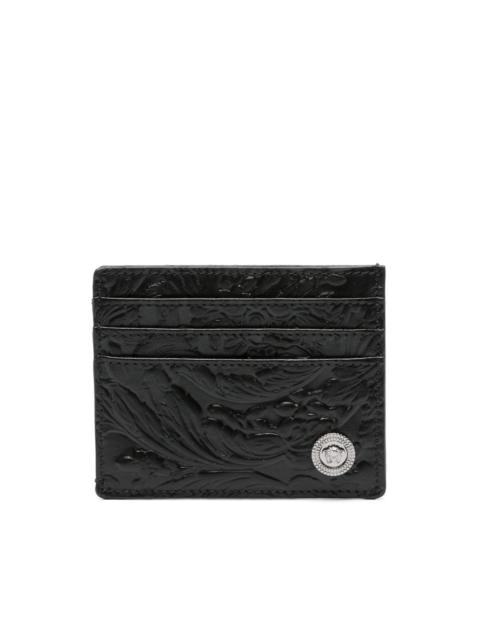 VERSACE Barocco-pattern leather card holder