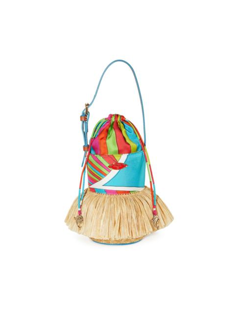 PUCCI Puccinella straw bucket bag